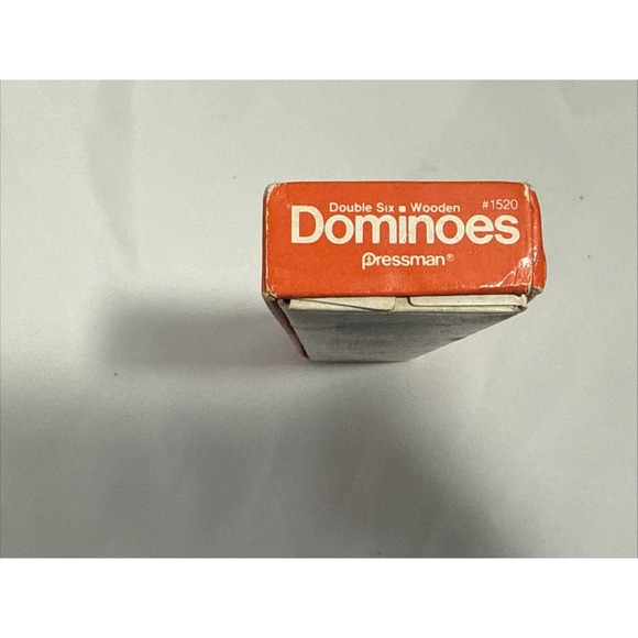 1986 Dominoes Classic Pressman Double Six (Wooden, 28 Count, In Original Box - Picture 6 of 9